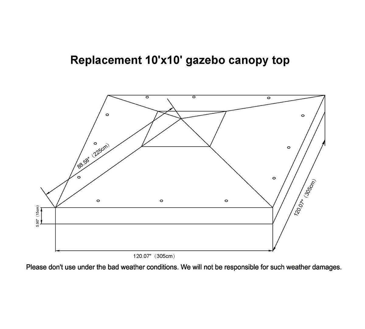 SunriseOutdoorLTD Replacement Canopy & Reviews Wayfair